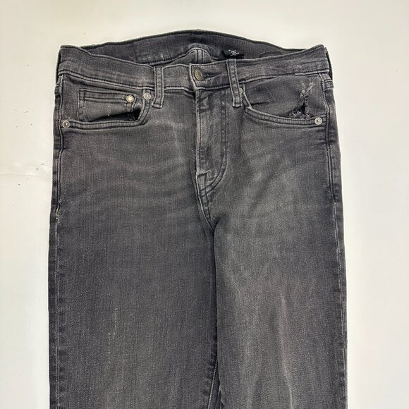 &Denim H&M Skinny Distressed Women's size 30 Black Denim Jeans - Picture 2 of 4
